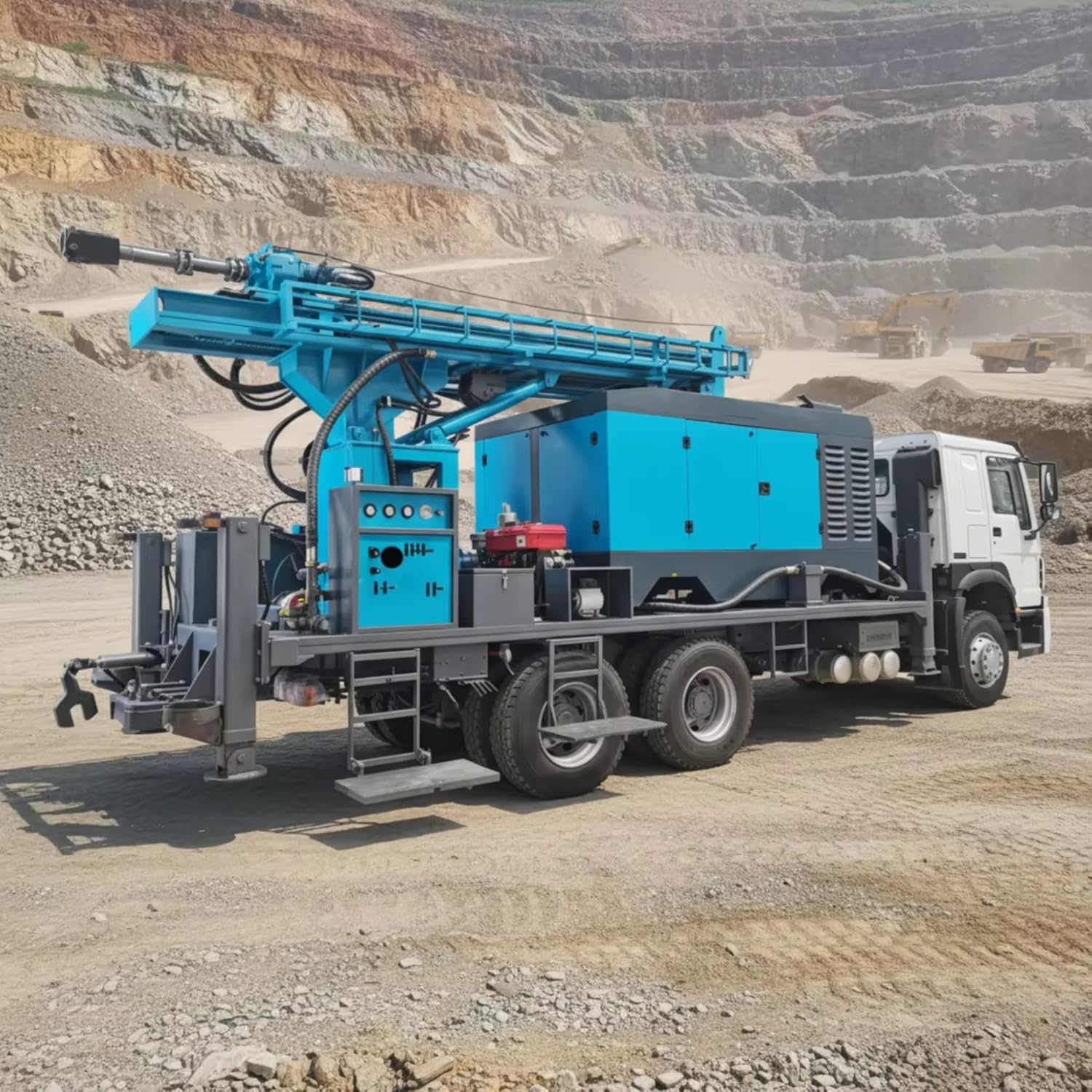 buy truck mounted water well drilling rig,hydraulic borehole drilling machine worth it,truck mounted drilling rig pros cons,best water well drilling equipment,should I buy a truck mounted drilling rig,deep well drill rig vs alternatives unboxing and complete package contents