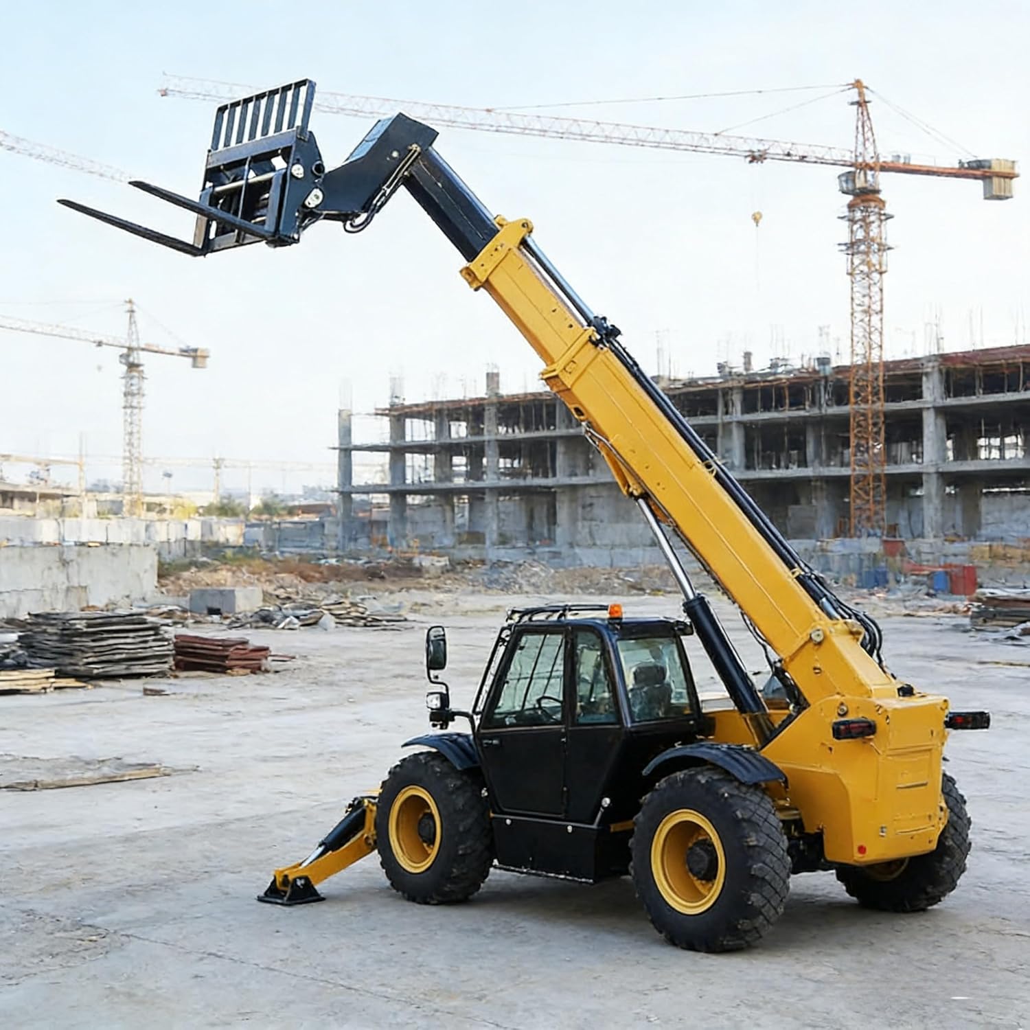 heavy duty telescopic forklift,buy telescopic forklift,telescopic forklift pros cons,best material handling equipment,telescopic handler vs forklift,should I buy a telescopic forklift - detailed features and technical specifications