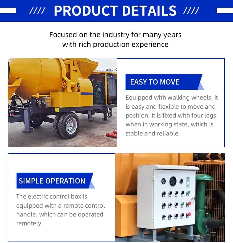 High Efficiency Portable Concrete Mixer Pump: Honest Review & Pros Cons 3 Step-by-step guide for high efficiency portable concrete mixer pump,should I buy a concrete mixer pump,concrete mixer pump vs truck mixer,portable concrete mixer pump worth buying,best concrete mixer pump for slab pouring,hydraulic concrete mixer pump pros cons - complete tutorial