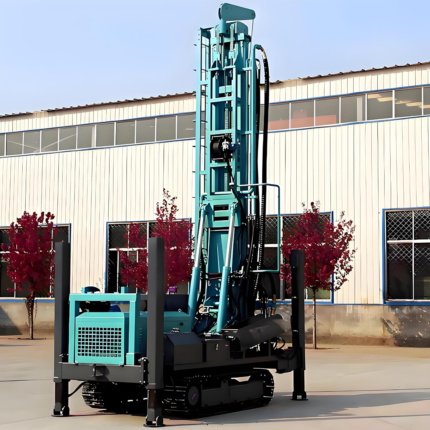 portable borehole drilling machine review,mini water well drill rig worth buying,crawler ground drilling equipment pros cons,should I buy a portable borehole drill,best compact mobile drill rig for home wells,hydraulic well drilling rig vs alternatives unboxing and complete package contents