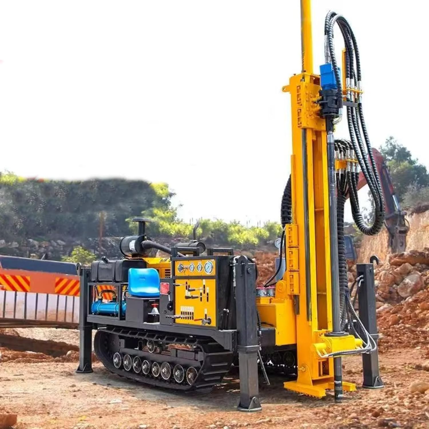 tracked water well drilling rig review,best tracked water well drilling rig,hydraulic deep drilling equipment worth buying,crawler borehole drilling machine pros cons,is a portable groundwater well drilling rig reliable,commercial irrigation drilling rig vs alternatives unboxing and complete package contents