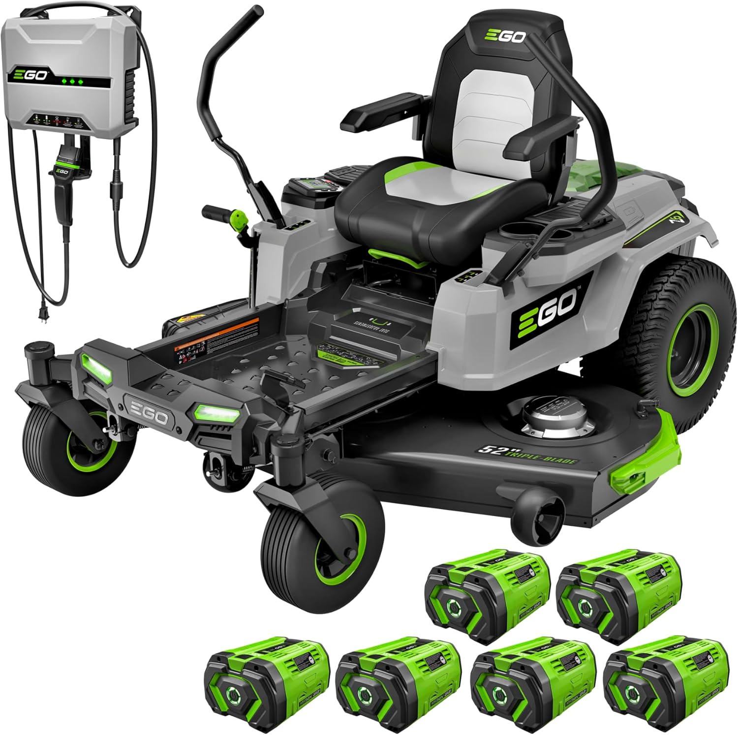 EGO Z6 zero turn mower review - detailed features and technical specifications of the 52-inch deck model