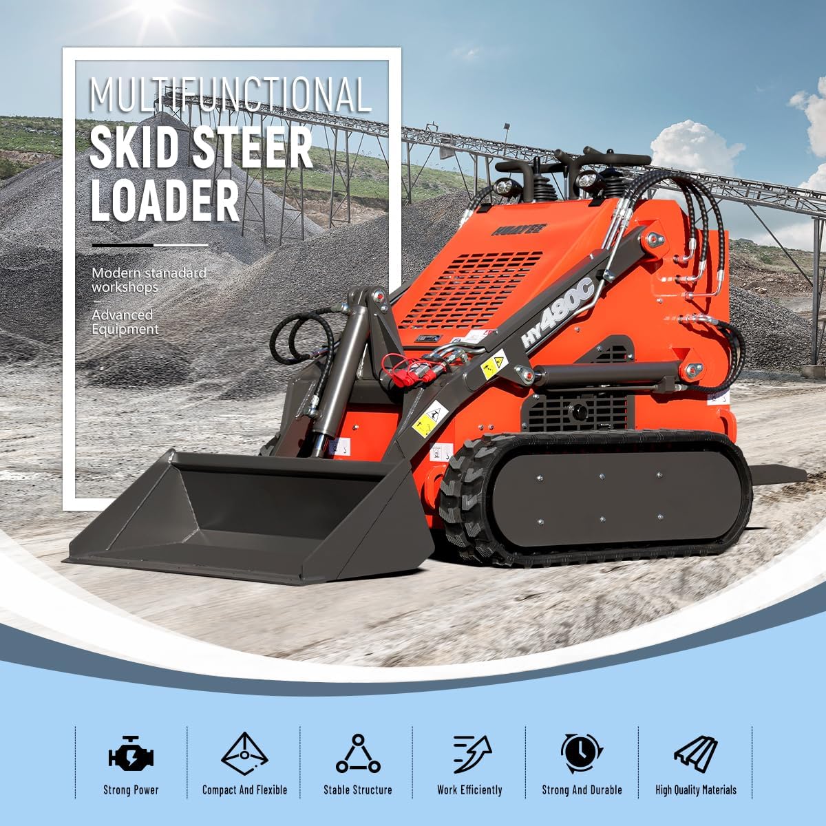 Step-by-step guide for HY480C mini skid steer review,HY480C mini skid steer pros cons,is the HY480C mini skid steer worth it,HUAYEE HY480C mini skid steer vs alternatives,HY480C mini skid steer hydraulic system,buy HUAYEE HY480C skid steer - complete tutorial