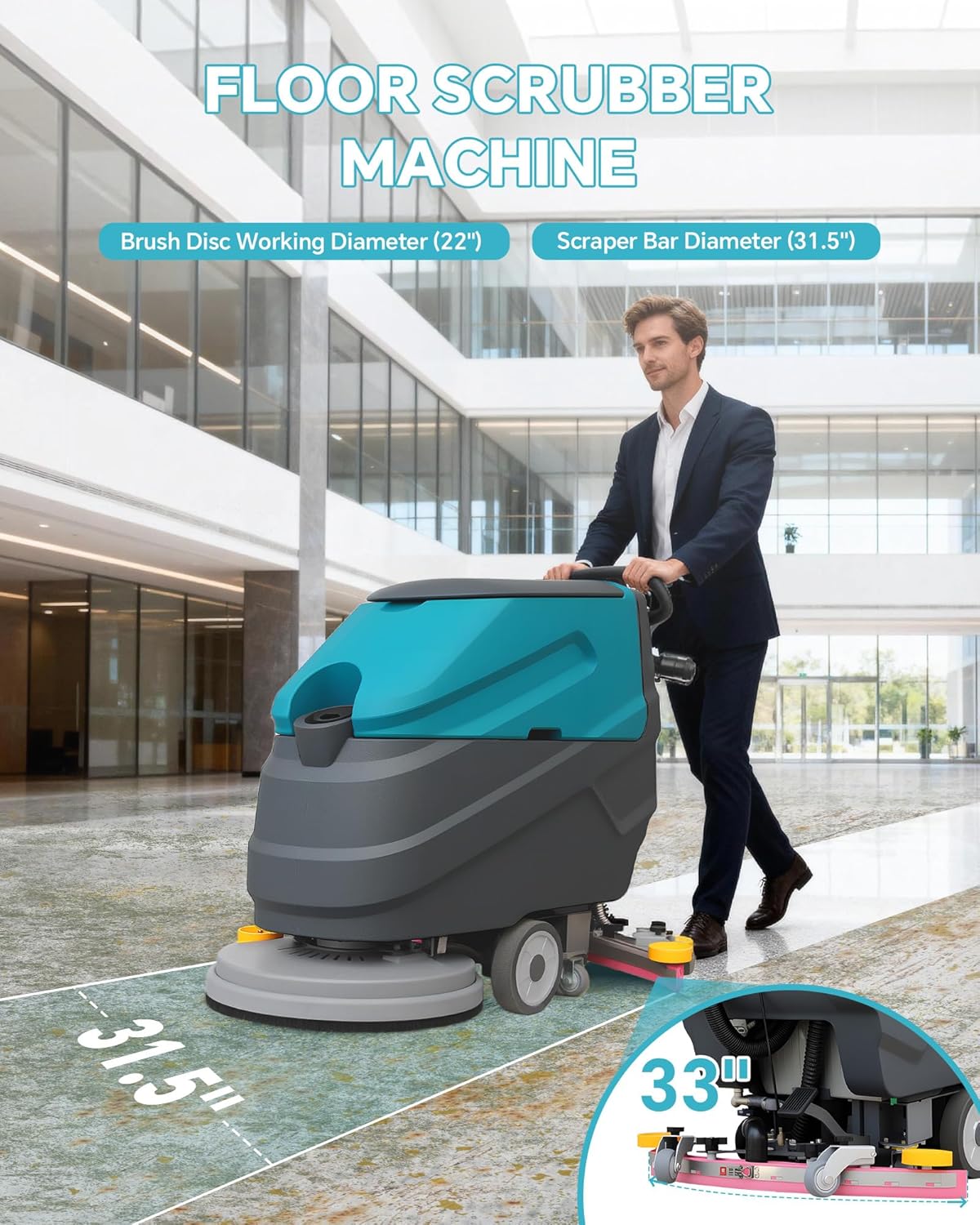 Step-by-step guide for KARHDIR C7 floor scrubber review complete tutorial
