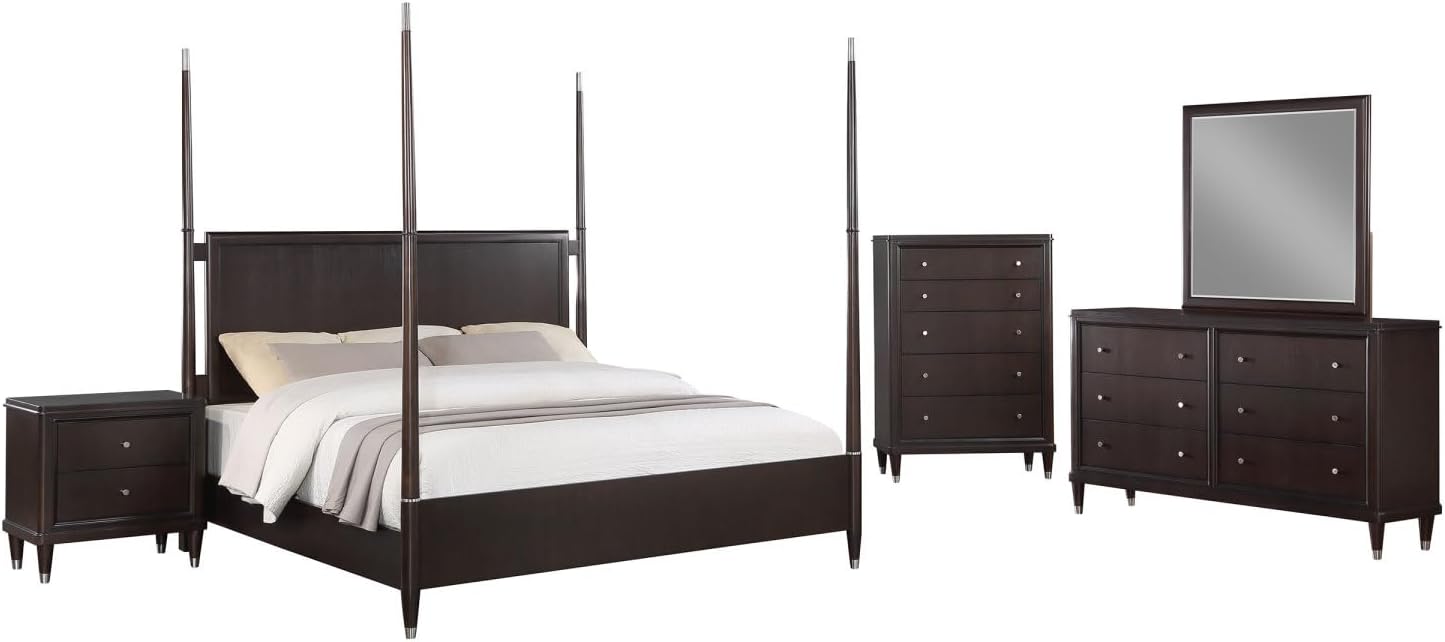 Niguel Brown 5-Piece Poster Bedroom Set review,Niguel Brown 5-Piece Poster Bedroom Set review and rating,is Niguel Brown 5-Piece Poster Bedroom Set worth buying,Niguel Brown 5-Piece Poster Bedroom Set review pros cons,Niguel Brown 5-Piece Poster Bedroom Set review honest opinion,Generic Niguel Brown bedroom set review verdict - detailed features and technical specifications