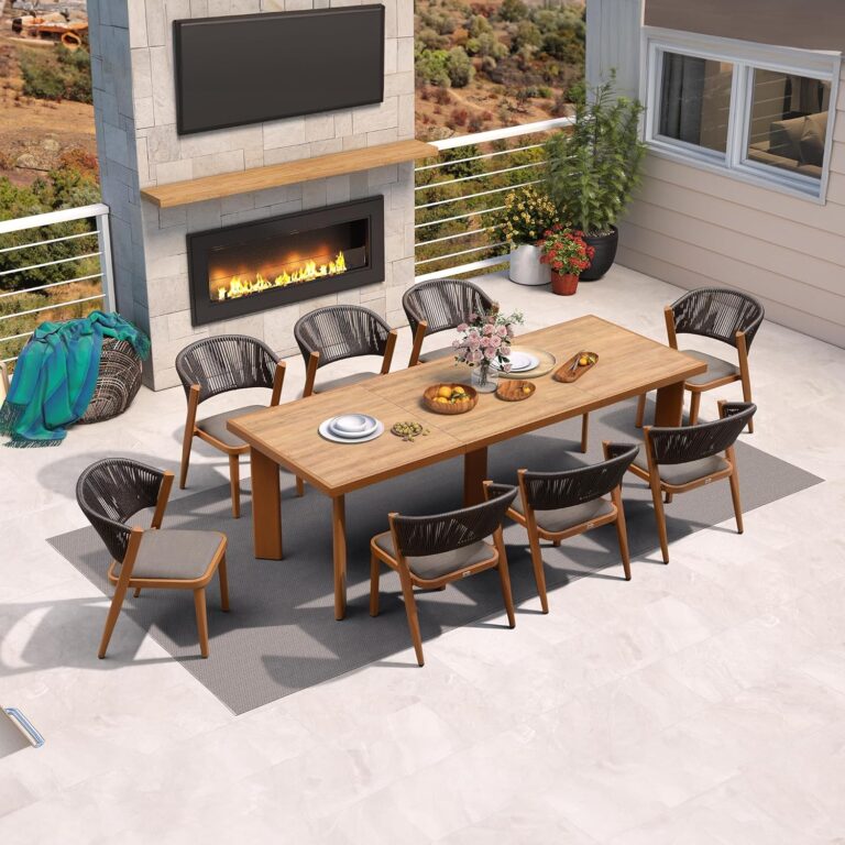 Image 1 of PURPLE LEAF 8 piece patio dining set review
