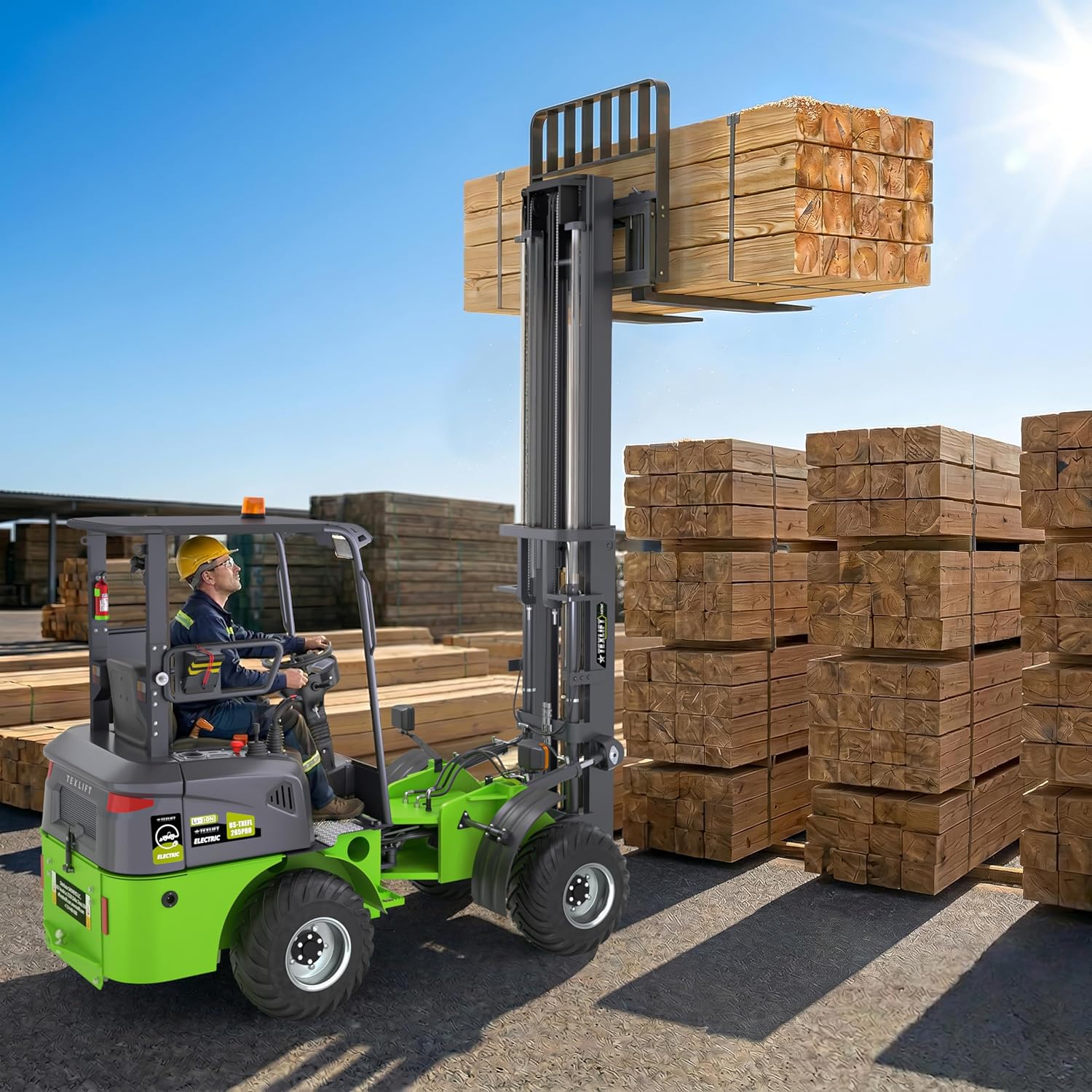TEXLIFT All-Terrain Electric Forklift Review: Honest Pros & Cons 3 Step-by-step guide for TEXLIFT all-terrain electric forklift review,2650 lb electric forklift pros cons,best 4WD off-road pallet stacker,lithium battery forklift worth buying,TEXLIFT rough terrain forklift performance,should I buy TEXLIFT electric lift truck - complete tutorial