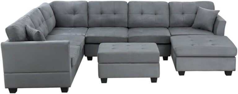 Image 1 of U-Style upholstered sectional sofa review