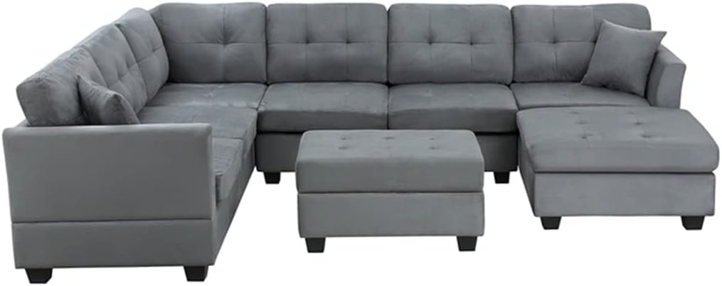 U-Style upholstered sectional sofa review, U-Style sectional sofa review and rating, is U-Style sectional sofa worth buying, U-Style sofa review pros cons, U-Style sofa review honest opinion, U-Style storage ottoman review verdict - detailed features and technical specifications