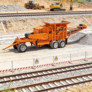 Image 1 of mobile jaw crusher with conveyor